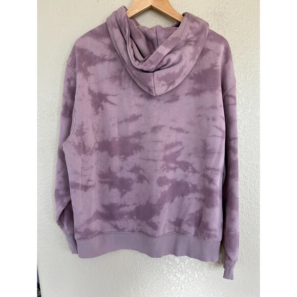 Old Navy Mauve Tie Dye Hoodie Unisex Large Casual Hooded Sweater - Picture 2 of 5